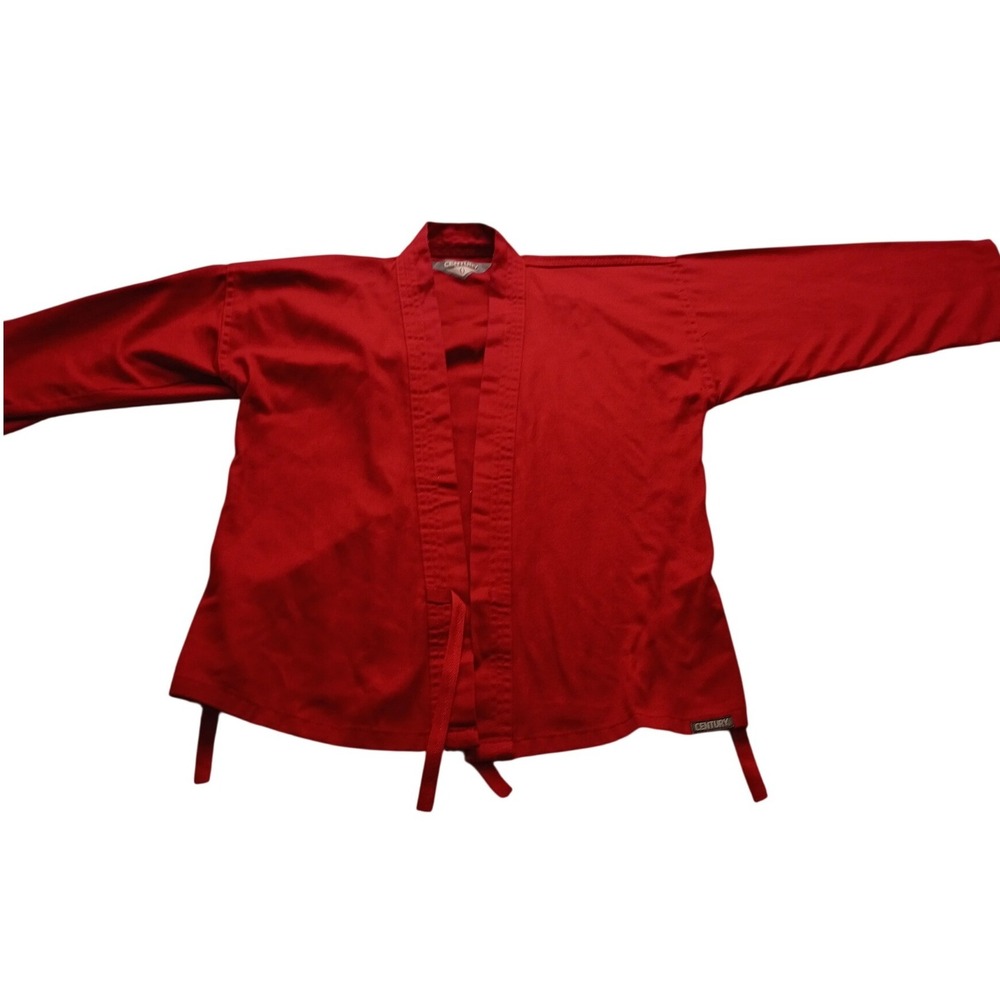 Century Martial Arts Gi Top Red Karate Taekwondo Men's Uniform Jacket Size 0